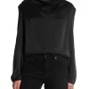DANTE6 TOPP IPSUM SILK DRAPERY RAVEN