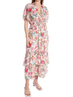 DRESS FLOWER PRINTED WRAP