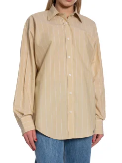 FILIPPA K SHIRT STRIPE POPLIN DARK