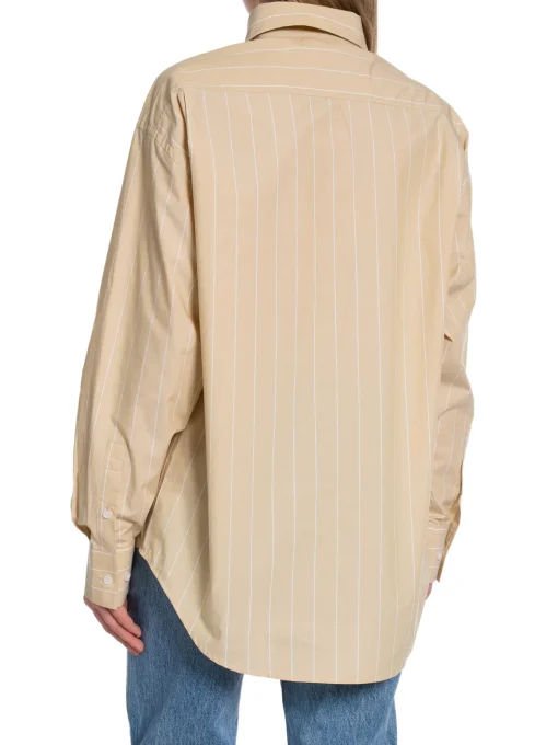 FILIPPA K SHIRT STRIPE POPLIN DARK