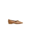 FLATTERED BALLERINA ALLY COGNAC