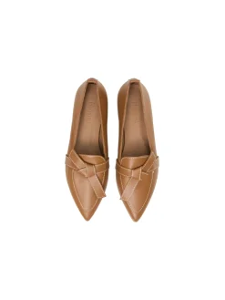 FLATTERED BALLERINA ALLY COGNAC