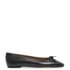 FLATTERED BALLERINA BODIL BLACK LEATHER