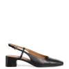 FLATTERED BALLERINA ELIN BLACK LEATHER