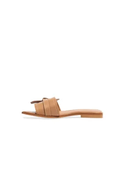 FLATTERED SANDAL MY COGNAC LEATHER