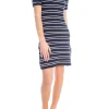 GANT DRESS STRIPE SHIELD SS PIQUE POLO EVENING BLUE