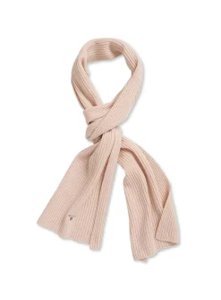 GANT SHAWL UNISEX WOOL KNIT SILVER PEONY