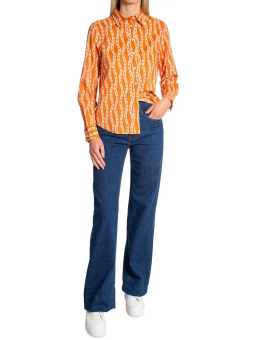 GANT SHIRT CHAIN PUMPKIN ORANGE