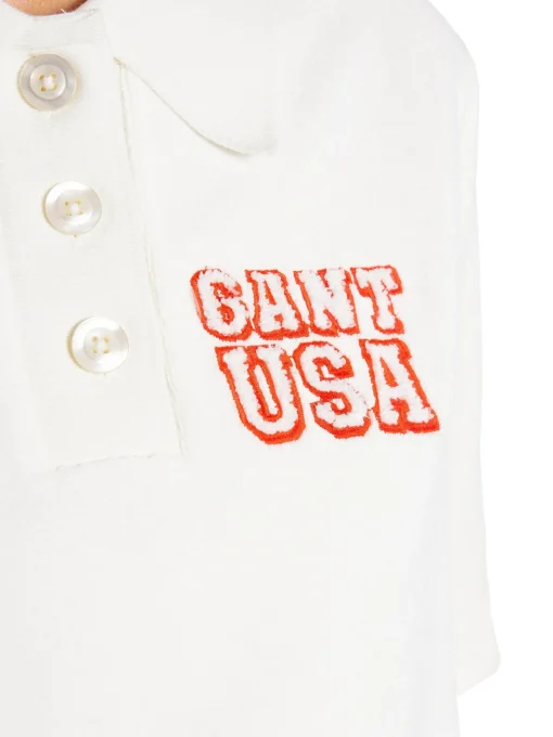 GANT TOP RELAXED TERRY SS POLO EGGSHELL