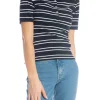 GANT TOP SLIM STRIPE SHIELD SS PIQUE POLO EVENING BLUE