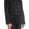 GESTUZ JACKET GAELLY BLACK WHITE CHEC