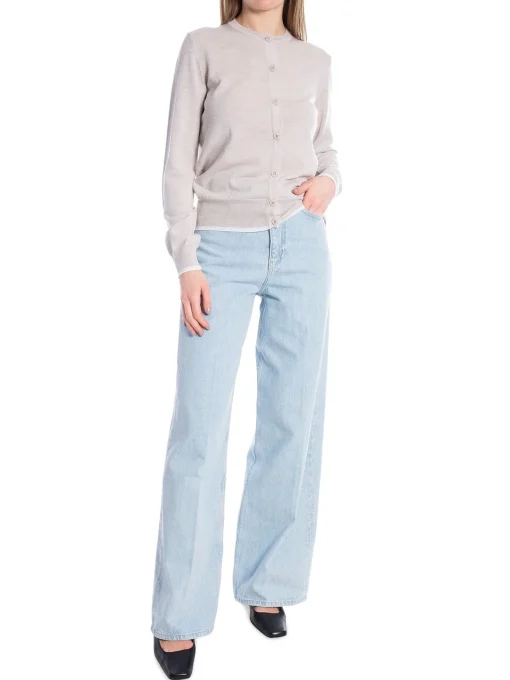 J.LINDEBERG CARDIGAN JOANNA KNITTED CARDIGAN MOONBEAM
