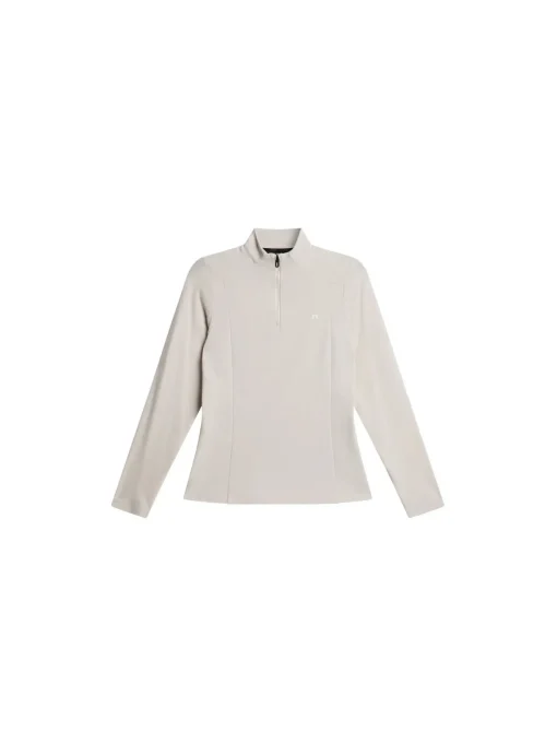 J.LINDEBERG SWEATER CINDY QUARTER ZIP MID LAYER MOONBEAM
