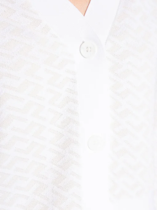 J.LINDEBERG SWEATER HANNA KNITTED CARDIGAN WHITE