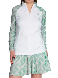 J.LINDEBERG SWEATER JUNE GOLF MID LAYER WHITE
