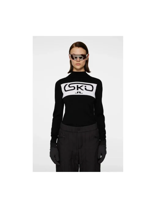 J.LINDEBERG SWEATER KELBY KNITTED SWEATER BLACK