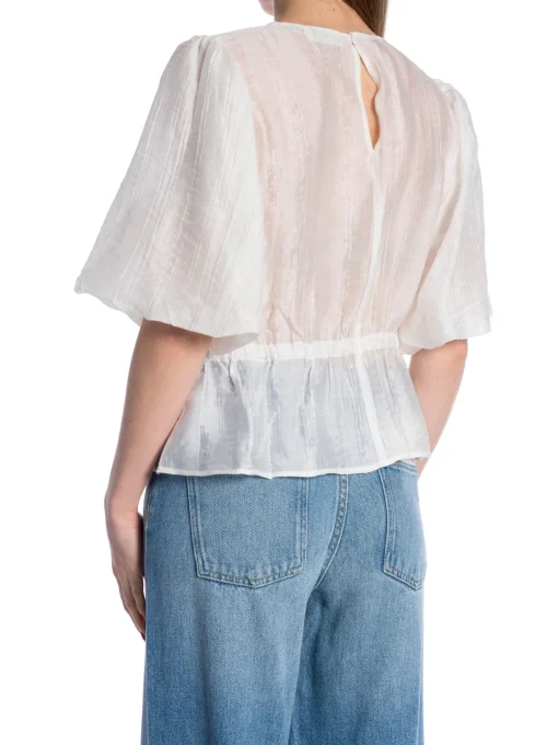 KAREN BY SIMONSEN BLOUSE UMAMI BRIGHT WHITE