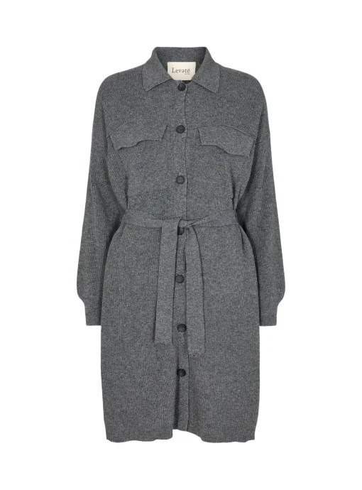 LEVETE ROOM DRESS LR-WINNI 1 DARK GREY MEL