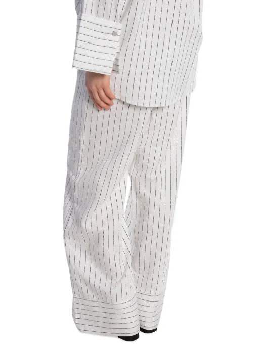 LEVETE ROOM PANTS KERRY 3 STAR WHITE