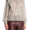LEVETE ROOM SHIRT JERRIE 2 DOVE COMBINATION