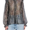 LEVETE ROOM SHIRT LR ELIZA BLACK COMBI