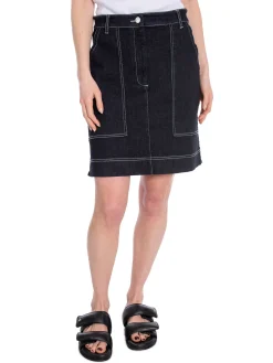 LEVETE ROOM SKIRT FREJA DARK NAVY