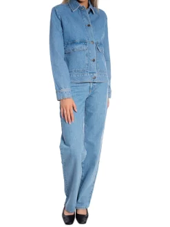 LEXINGTON DENIM JACKET SHORT LIGHT BLUE