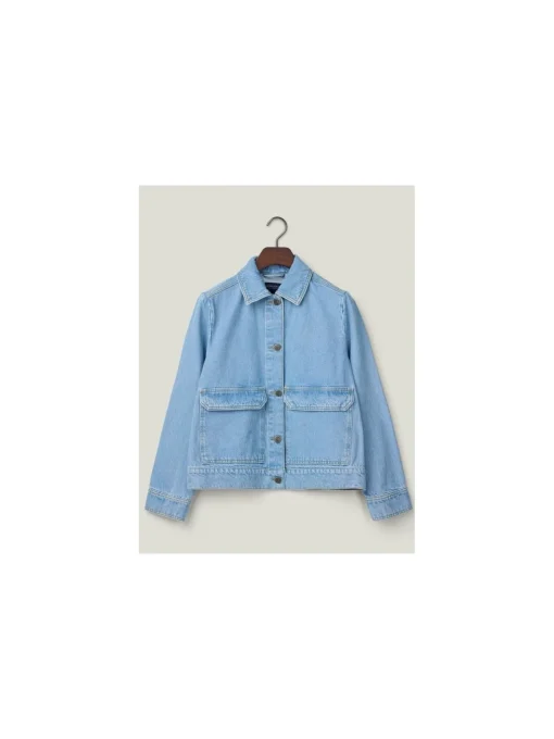 LEXINGTON DENIM JACKET SHORT LIGHT BLUE