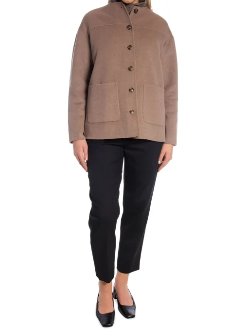 LEXINGTON JACKET DOUBLE FACED WOOL BLEND LIGHT BROWN