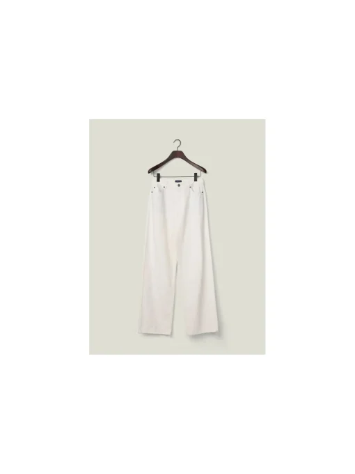LEXINGTON JEANS MIDWAIST STRAIGHT LEG WHITE
