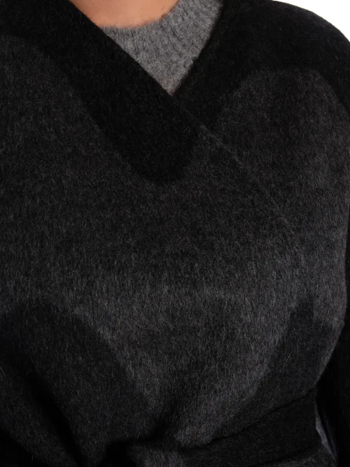 MARIMEKKO COAT ELFA LOKKI DARK GREY