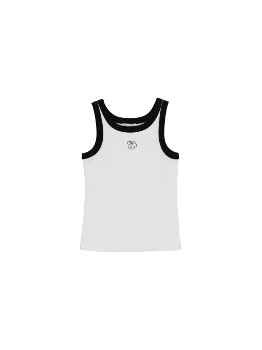MARIMEKKO TANK TOP SURREA PIIRTO UNIKKO OFF WHITE BLACK