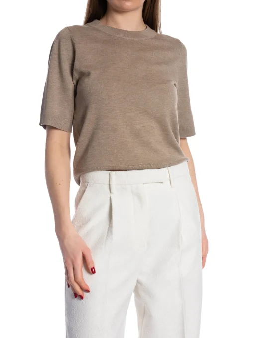 MBYM SWEATER CARLA ISLAND FOSSIL MELANGE