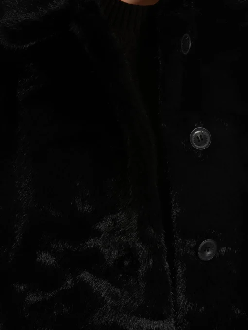 MEOTINE FAUX FUR JACKET KELLY BLACK