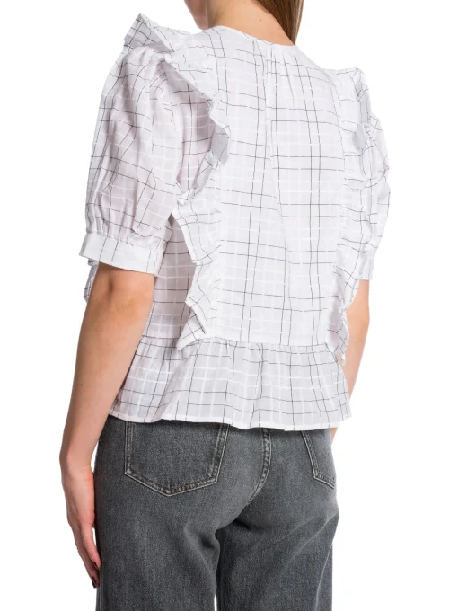 2NDDAY BLOUSE NORMA REFINED CHECK JET STREAM