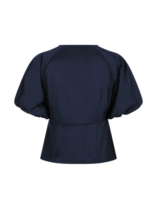 NEO NOIR BLOUSE IRINA POPLIN NAVY