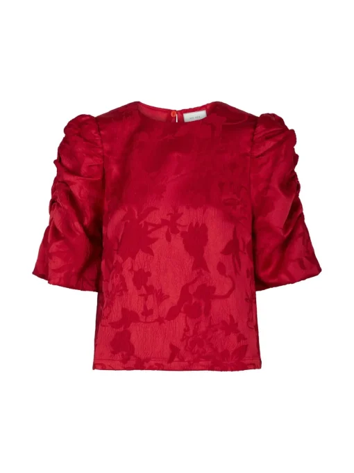 NEO NOIR BLOUSE JOBA JACQUARD RED
