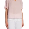 NEO NOIR BLOUSE ODESA LINEN ROSE SMOKE