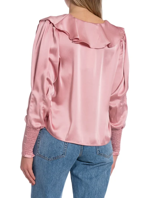 NEO NOIR BLOUSE SANDIE SATEEN LIGHT PINK