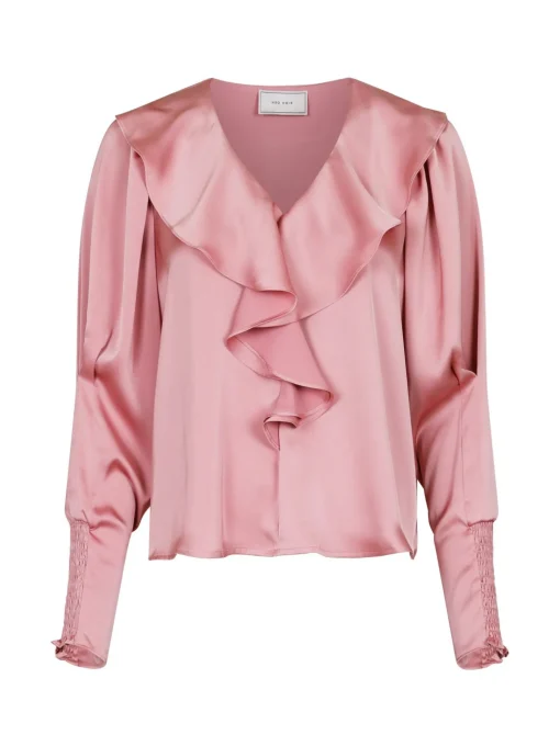 NEO NOIR BLOUSE SANDIE SATEEN LIGHT PINK