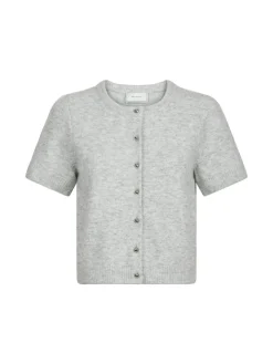 NEO NOIR CARDIGAN MITTA KNIT GREY MELANGE