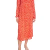 NEO NOIR DRESS BETTY BRIGHT FLOWER RED