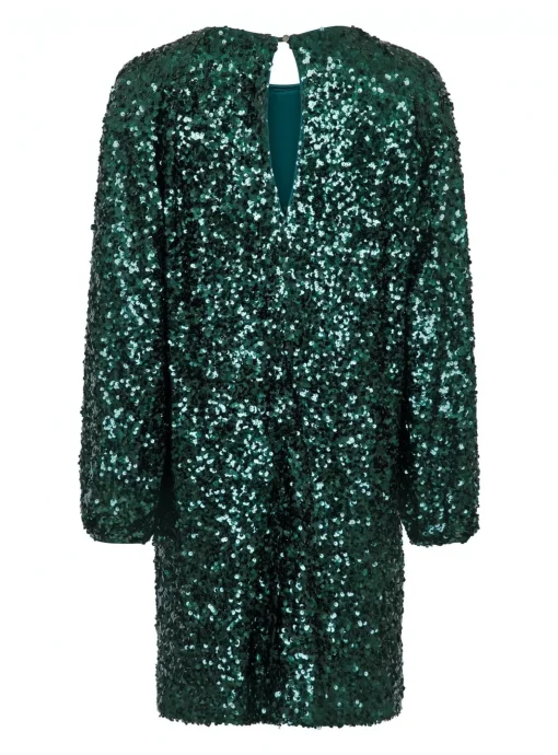 NEO NOIR DRESS EZRA FALL SEQUINS DARK GREEN