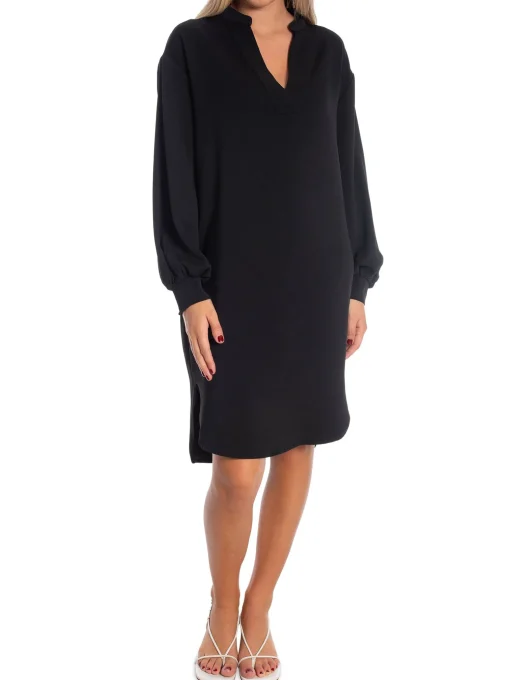 NEO NOIR DRESS LEXIA CREPE BLACK