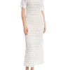 NEO NOIR DRESS MEIKO KNIT OFF WHITE