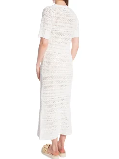 NEO NOIR DRESS MEIKO KNIT OFF WHITE