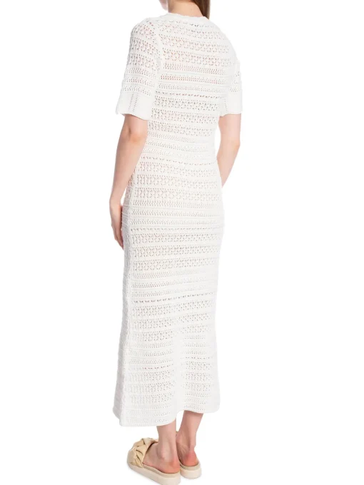 NEO NOIR DRESS MEIKO KNIT OFF WHITE
