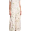 NEO NOIR DRESS MESSINA FLOWER FIELD OFF WHITE