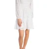 NEO NOIR DRESS RIHANA BURNOUT WHITE