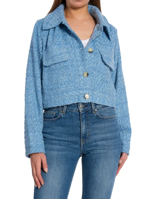 NEO NOIR JACKET SHERRY BOUCLE LIGHT BLUE